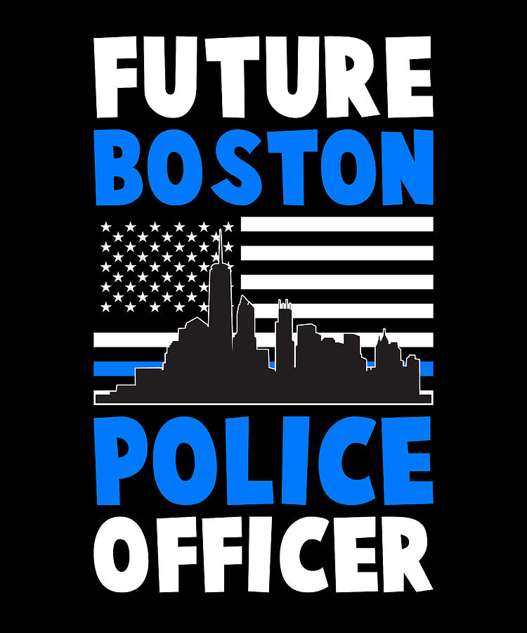 Boston Digital Art - Future Boston Police Officer by Me