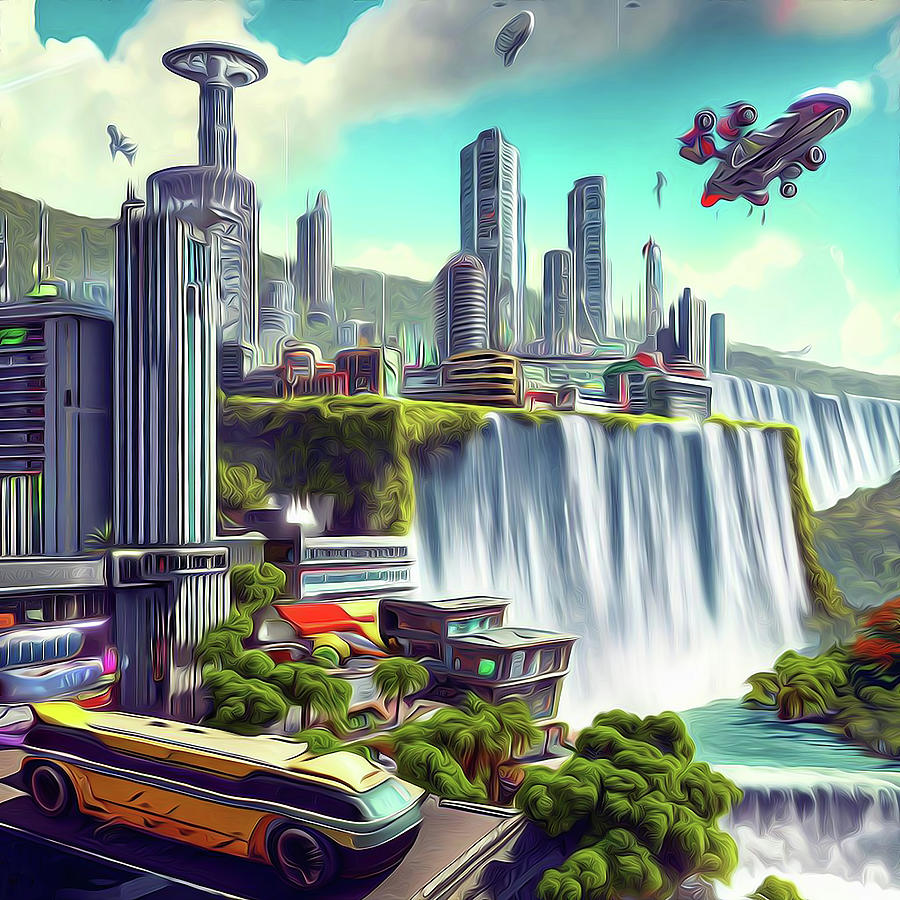 Future City 56 Ocho Rios Digital Art by Aldane Wynter
