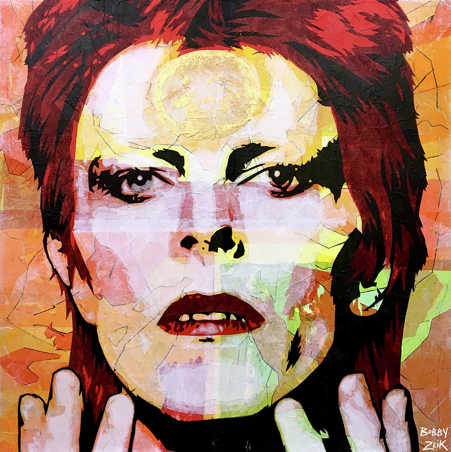 David Bowie Painting - Future Legend by Bobby Zeik