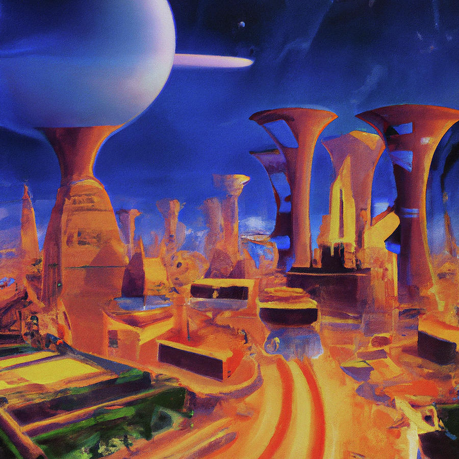 Future World 3000 Digital Art by Star Dreamer - Fine Art America