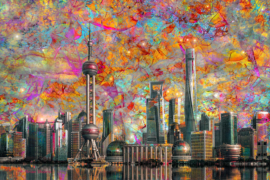 Futuristic Cityscape Digital Art by Brian Sheerin - Fine Art America