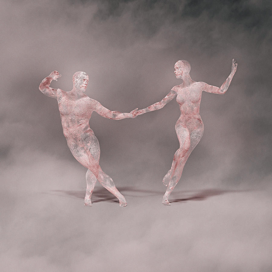 Futuristic couple dancing Photograph by Donald Iain Smith