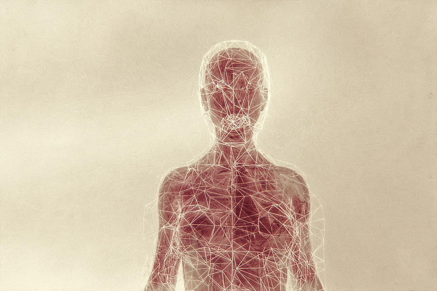 Futuristic humanoid shape Photograph by Gremlin