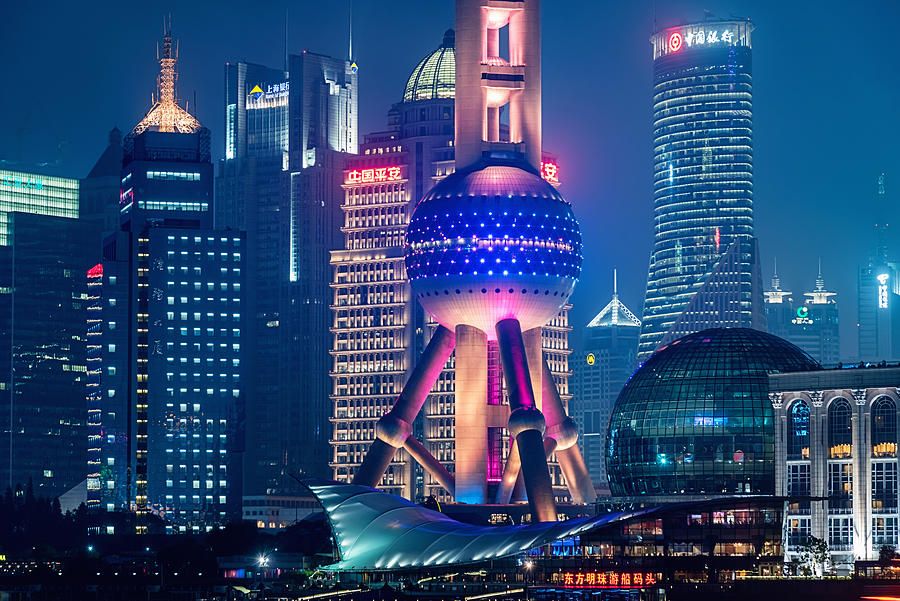 Futuristic Shanghai City China Photograph by Mlenny