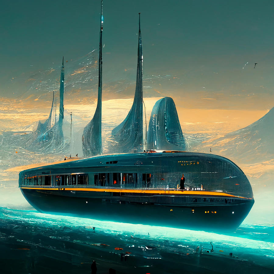 futuristic spaceship titanic 76463ce1 092e 482e a1d9 5606d5f14831 by ...