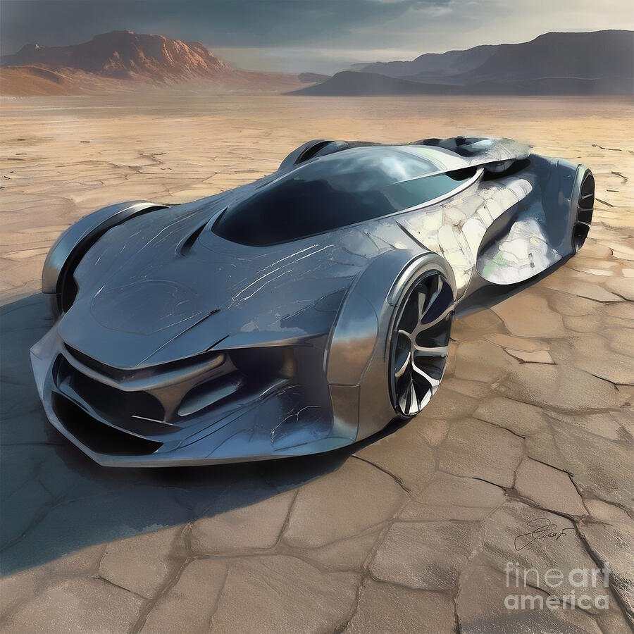 Futuristic Sports Car #II Digital Art By Jerzy Czyz - Pixels