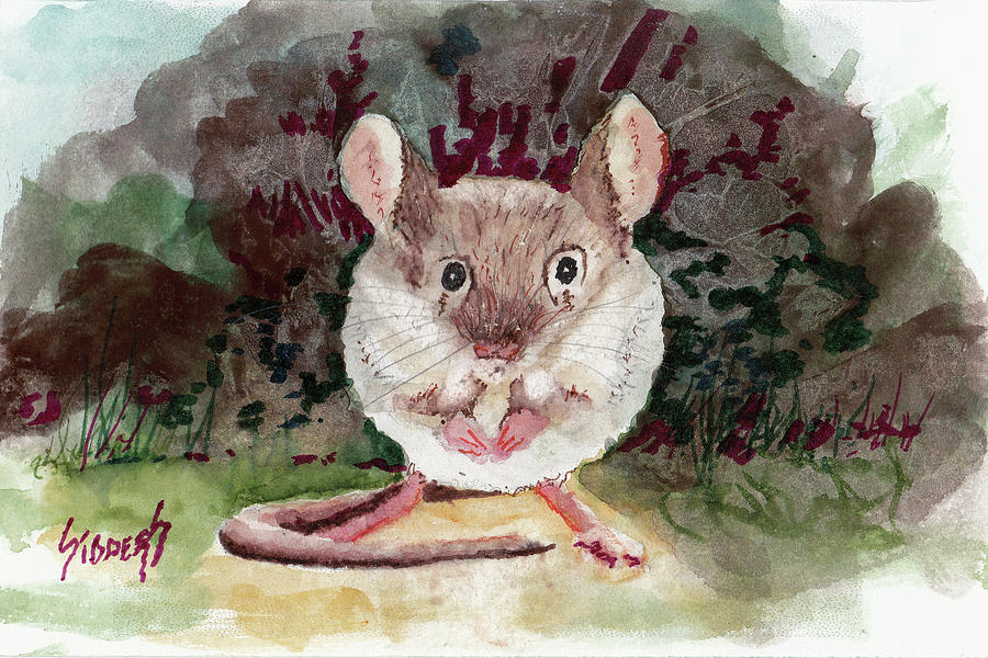 Fuzzy Little Fellow Painting by Sam Sidders