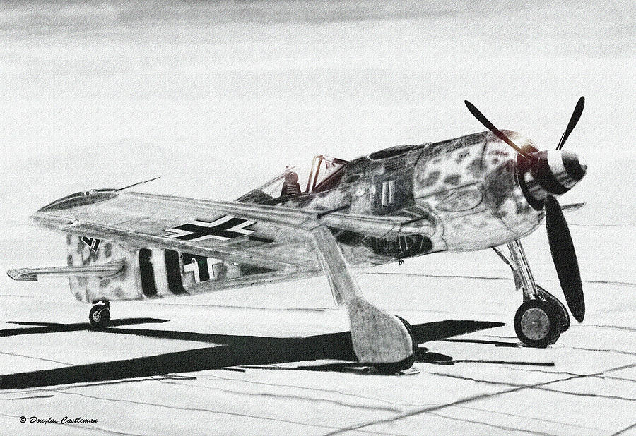 Fw-190a Digital Art by Douglas Castleman
