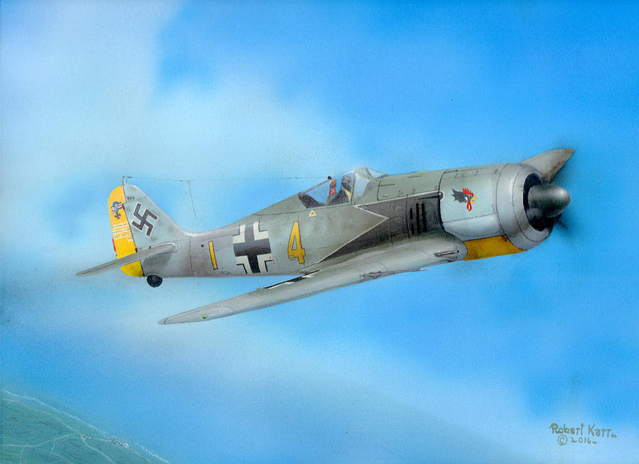 Fw-190a4 Painting by Robert Karr - Fine Art America