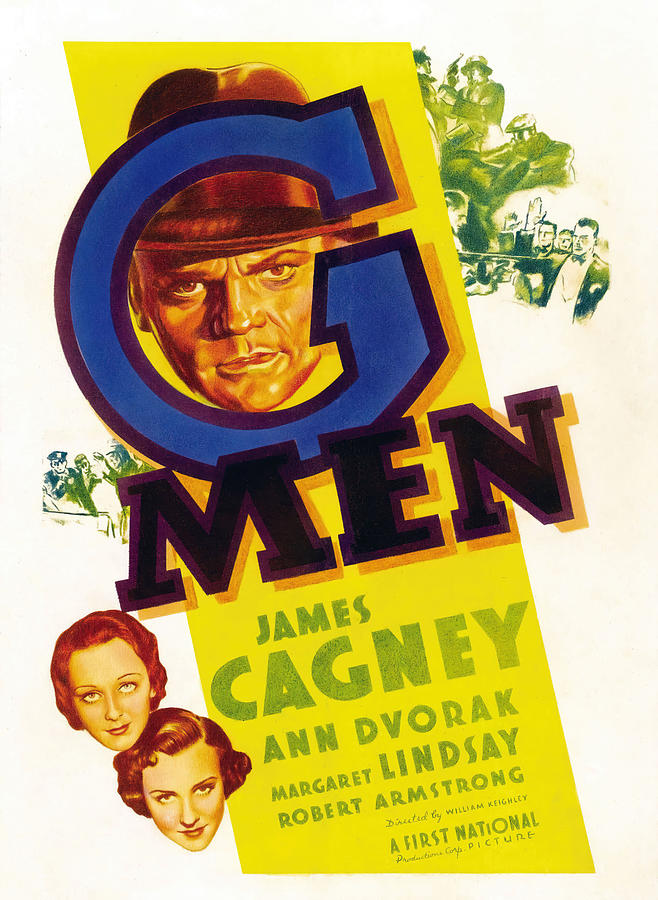G MEN -1935-, directed by WILLIAM KEIGHLEY. Photograph by Album