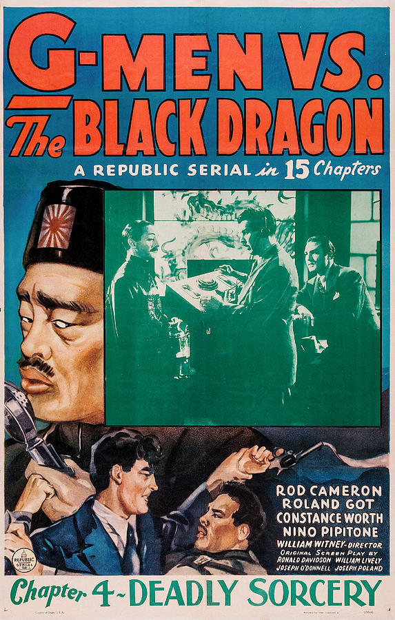 G - Men VS The Black Dragon - 1943 Digital Art By Original Movie Poster ...