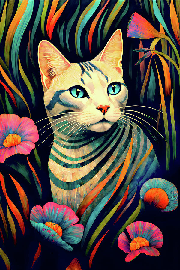 Gabby in the Garden Digital Art by Peggy Collins