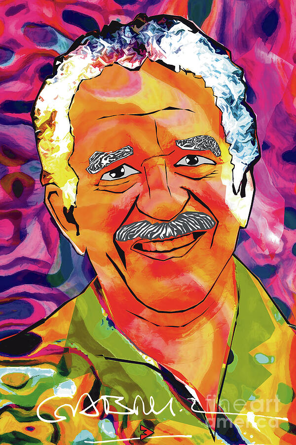 Gabriel Garcia Marquez 5 Digital Art by Zoran Maslic - Pixels