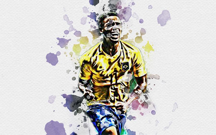 Gabriel Jesus Brazil National Football Team Striker Joy Famous Footballers Football Brazilian Footballers Brazil Digital Art By Lexie Howe