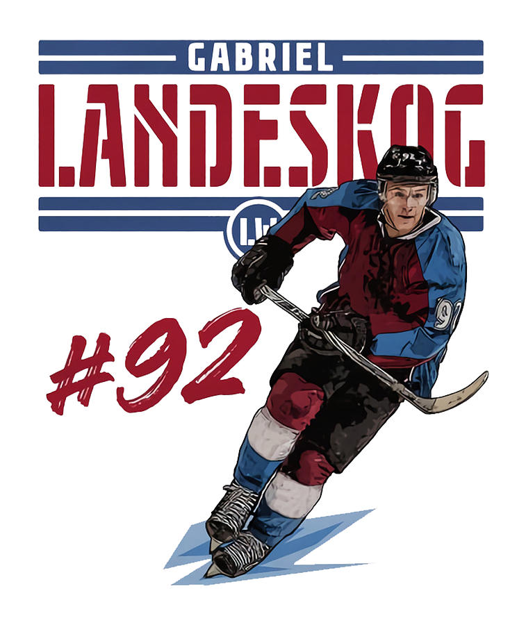 Gabriel Landeskog Play Digital Art by Kelvin Kent Pixels