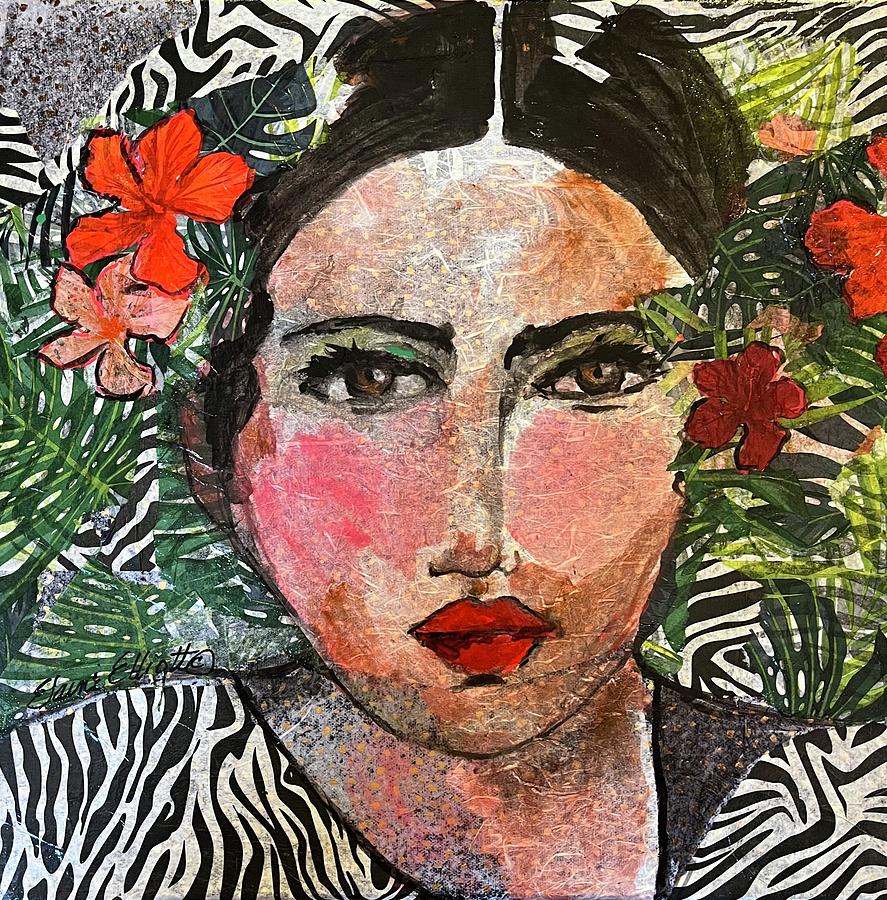 Gabriela Painting by Elaine Elliott