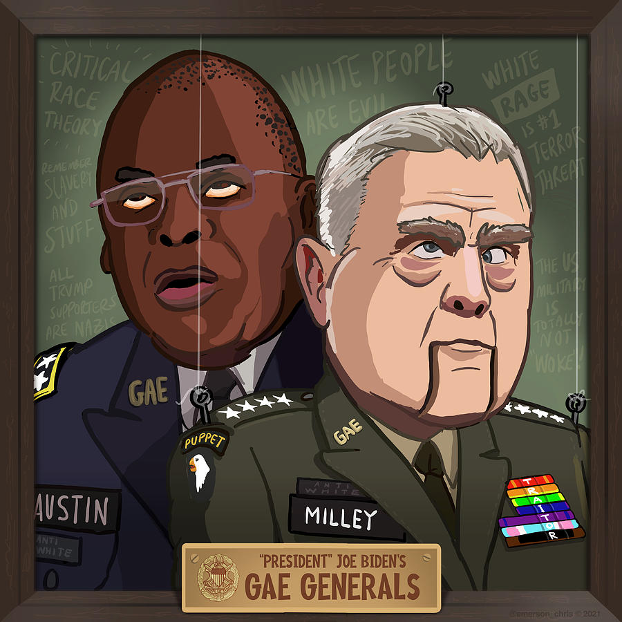 GAE Generals of Bidens Woke Military Digital Art by Emerson Design