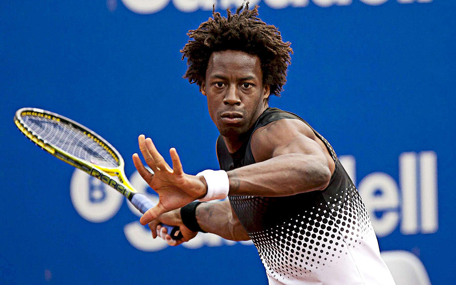 Gael Monfils 4k french tennis players ATP match athlete Monfils tennis