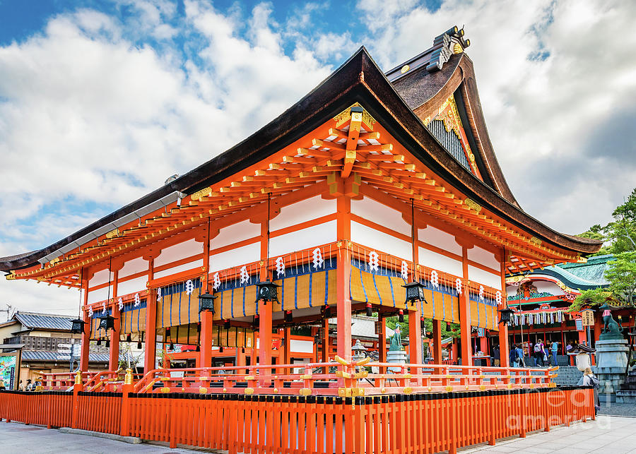 Gai-Haiden, Fushimi Inari-Taisha shrine, Kyoto #3 Photograph by Lyl Dil Creations