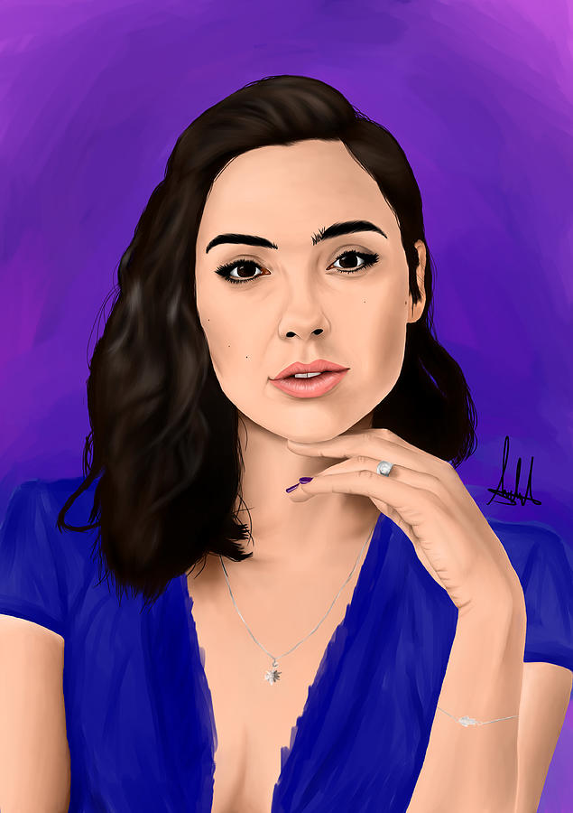 Gal Gadot Painting Digital Art By Naufal Shidqi