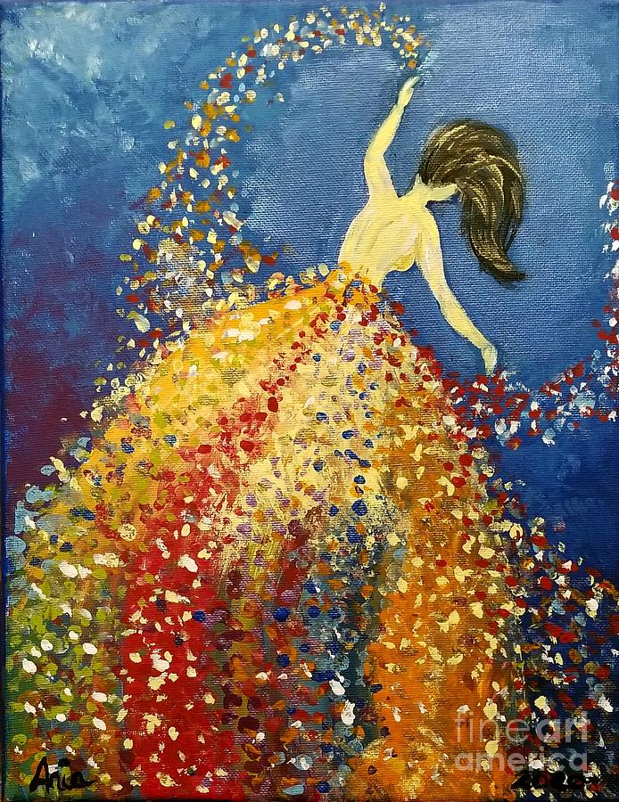 Galactic Dancer Painting by Ania M Milo