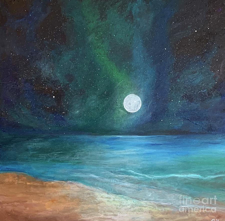 Galactic Glow Painting by Britta Hennessy - Fine Art America