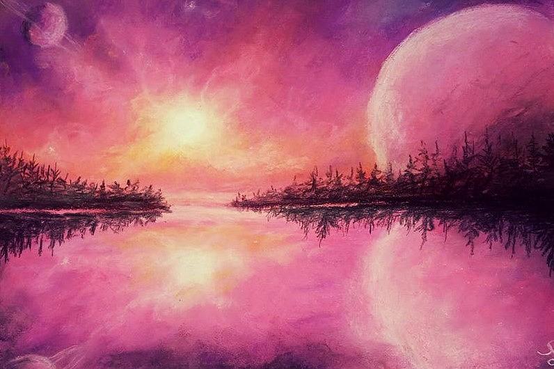 Galactic Skies Painting by Jen Shearer