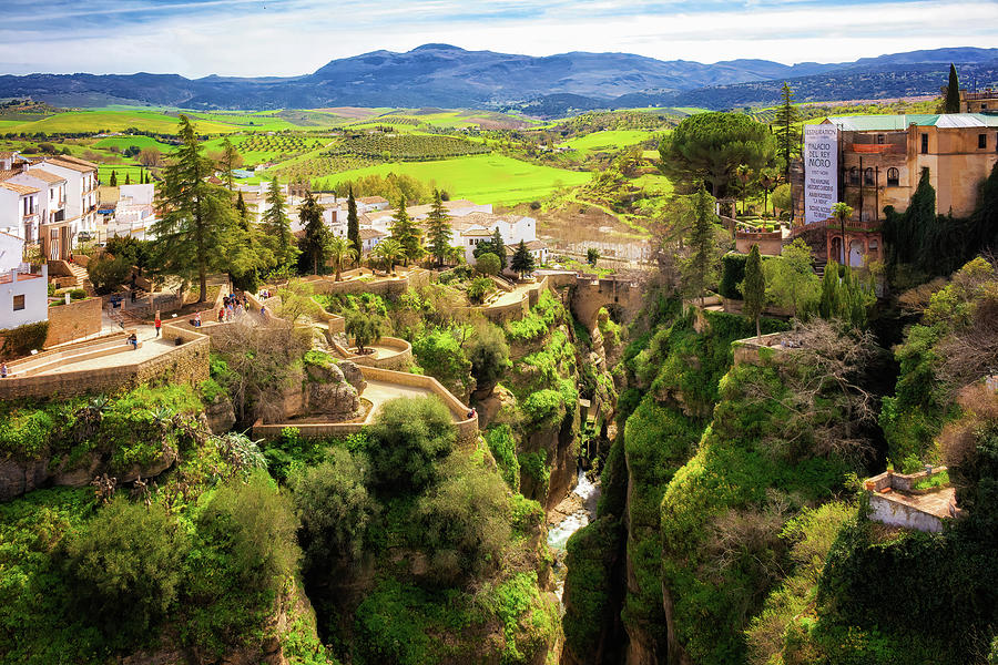 Galadaleviin river gorge in Ronda, Andalusia - Orton glow Editio Photograph by Jordi Carrio Jamila