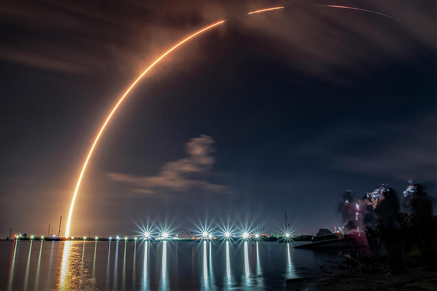 Galaxy 37 - Falcon 9 - Block 5 - SpaceX - launch Photograph by Terri ...