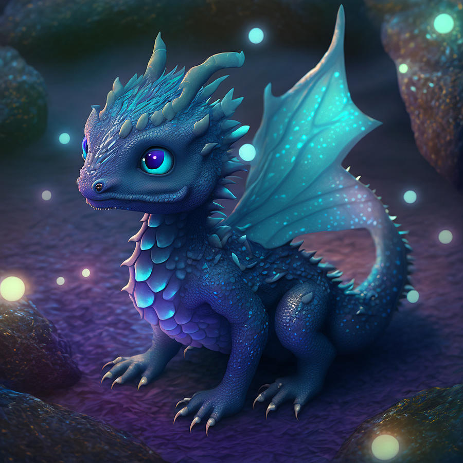 Galaxy dragon Digital Art by Mythical Designs - Pixels