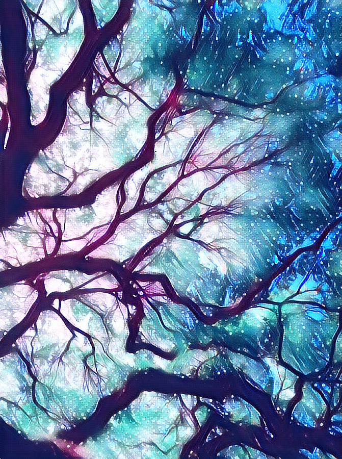 Forest Tree Clear Film Sheet in Galaxy Color