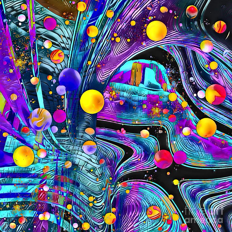 Galaxy Furinousreux Digital Art by Rachel Hannah