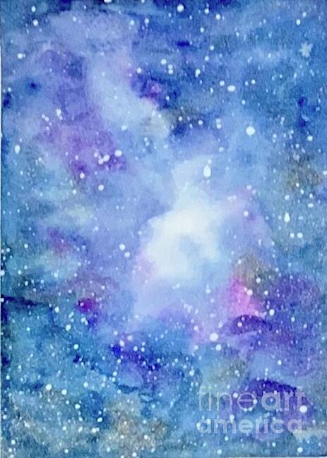 Galaxy Painting by Gina Vaccaro - Pixels