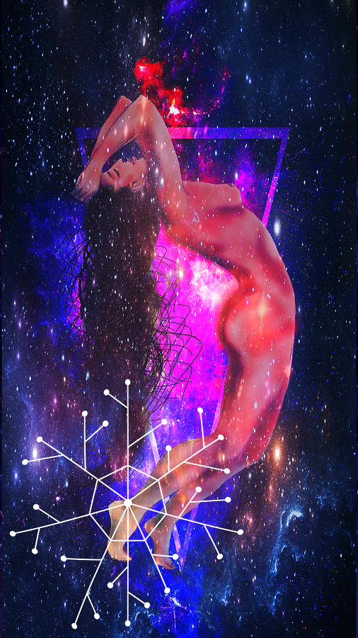 Galaxy Goddess Mixed Media