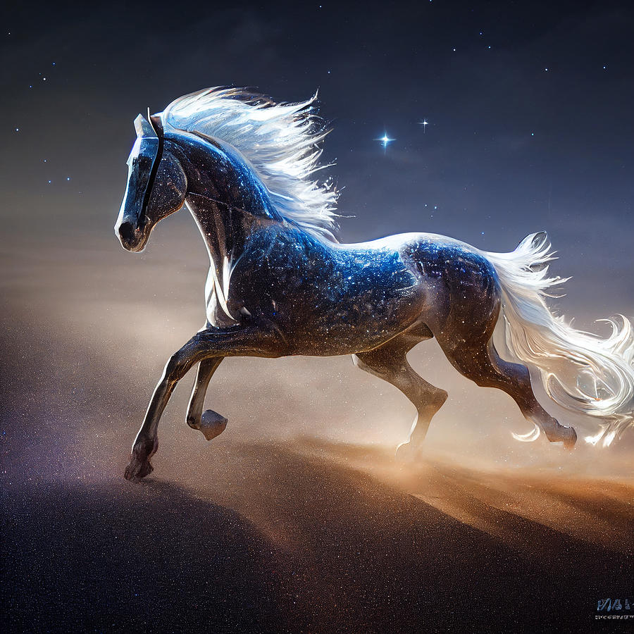 Galaxy horse Digital Art by Lissy Marie - Fine Art America