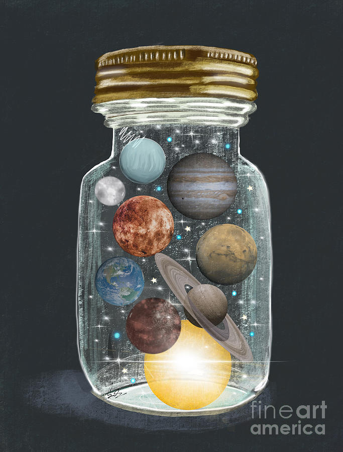 Galaxy Jar Painting by Bri Buckley