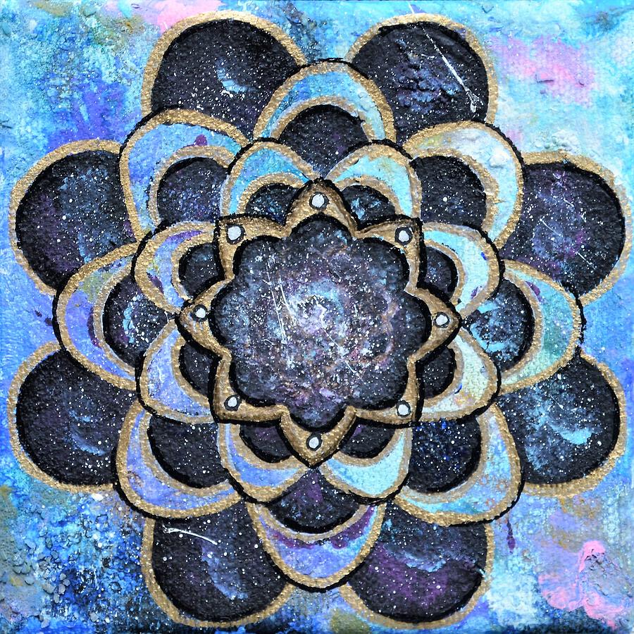 Galaxy mandala Painting by Meganne Peck