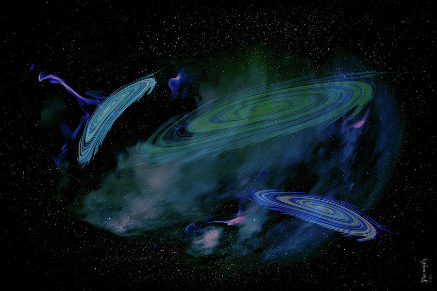 Galaxy NebulaThe - Galaxy Project - 2022 #115 by Stan Weyler Digital Art by Stan Weyler