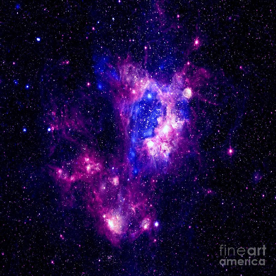 Galaxy Purple Blue Magellanic Cloud Digital Art By Johari Smith Pixels 1896