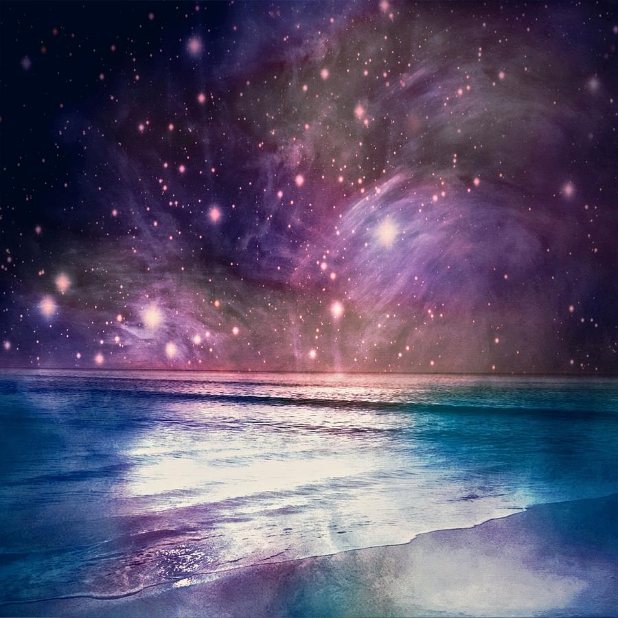 Galaxy Waves #22 - Lavender Glow Digital Art by Don DePaola