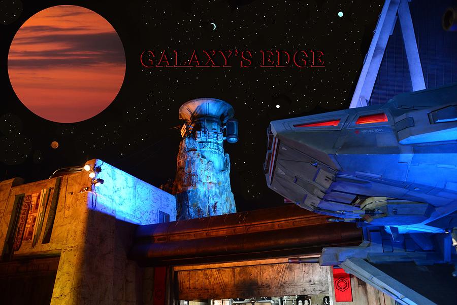 Star Wars Mixed Media - Galaxys Edge poster work A by David Lee Thompson