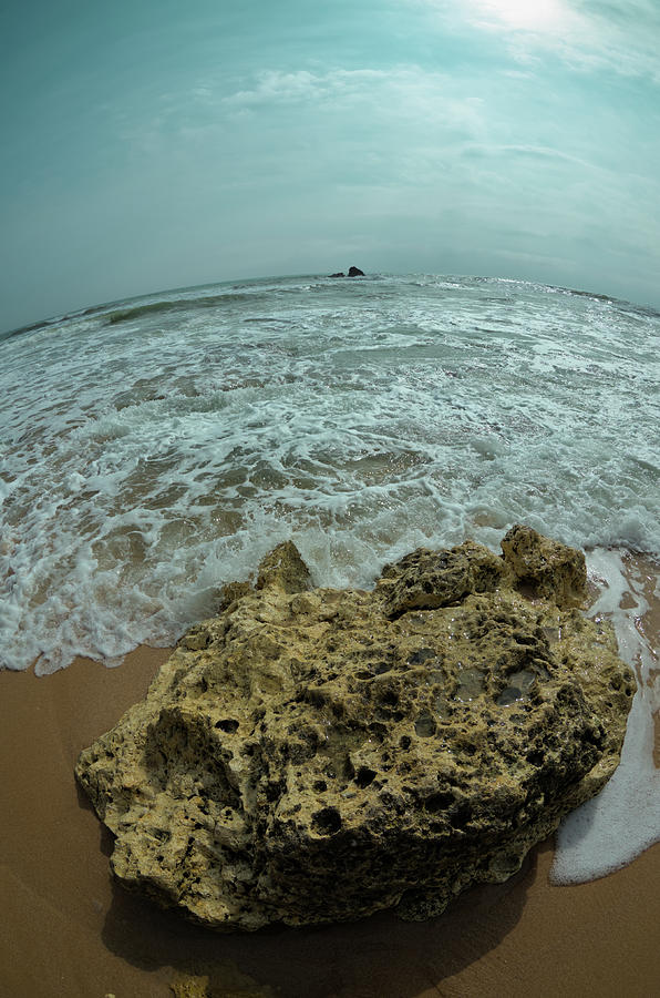 Gale Beach fish-eye shot Photograph by Angelo DeVal