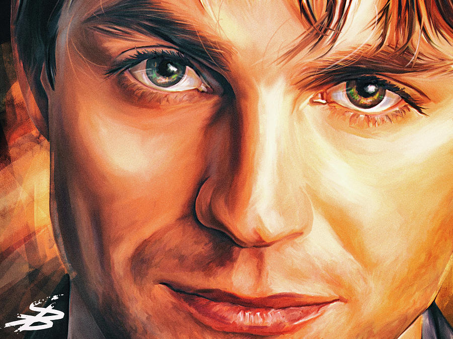 Gale Harold as Brian Kinney close up portrait. Digital artwork p ...