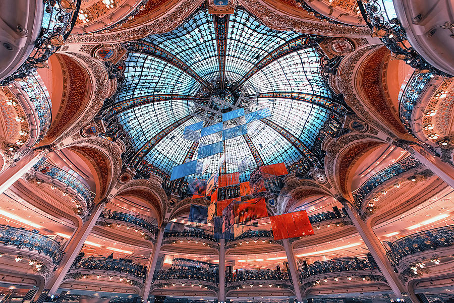 Architecture Photograph - Galeries Lafayette  by Manjik Pictures