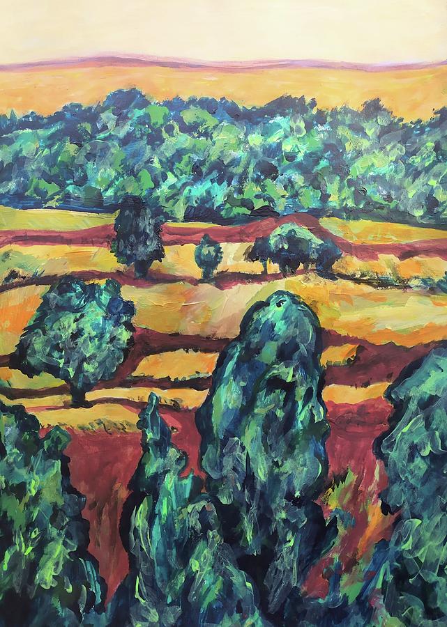 Galilee in Autumn Painting by Esther Newman-Cohen