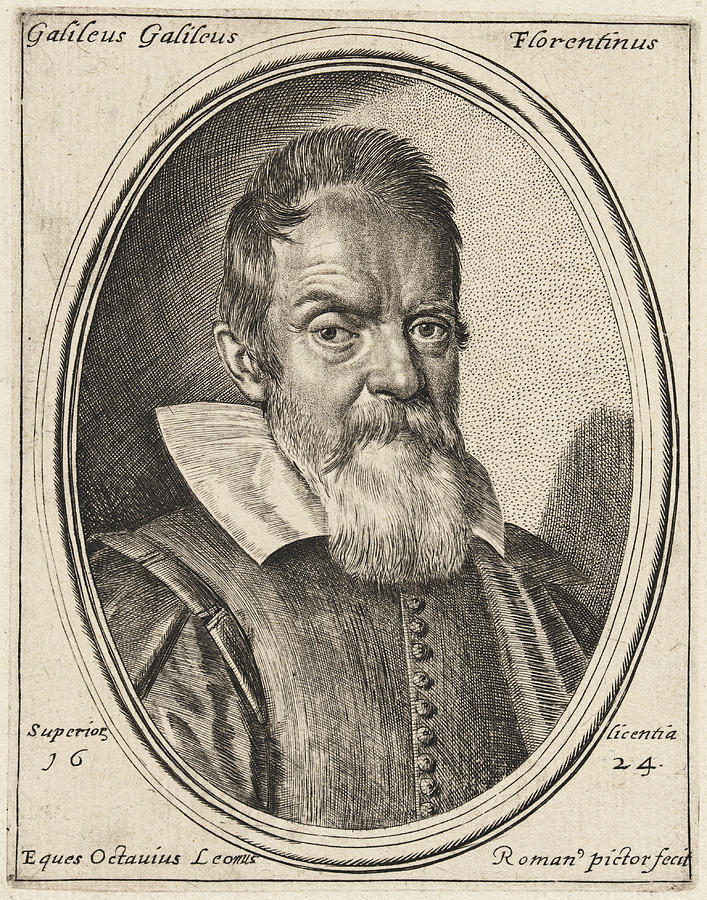 Galileo Galilei Drawing by Ottavio Leoni