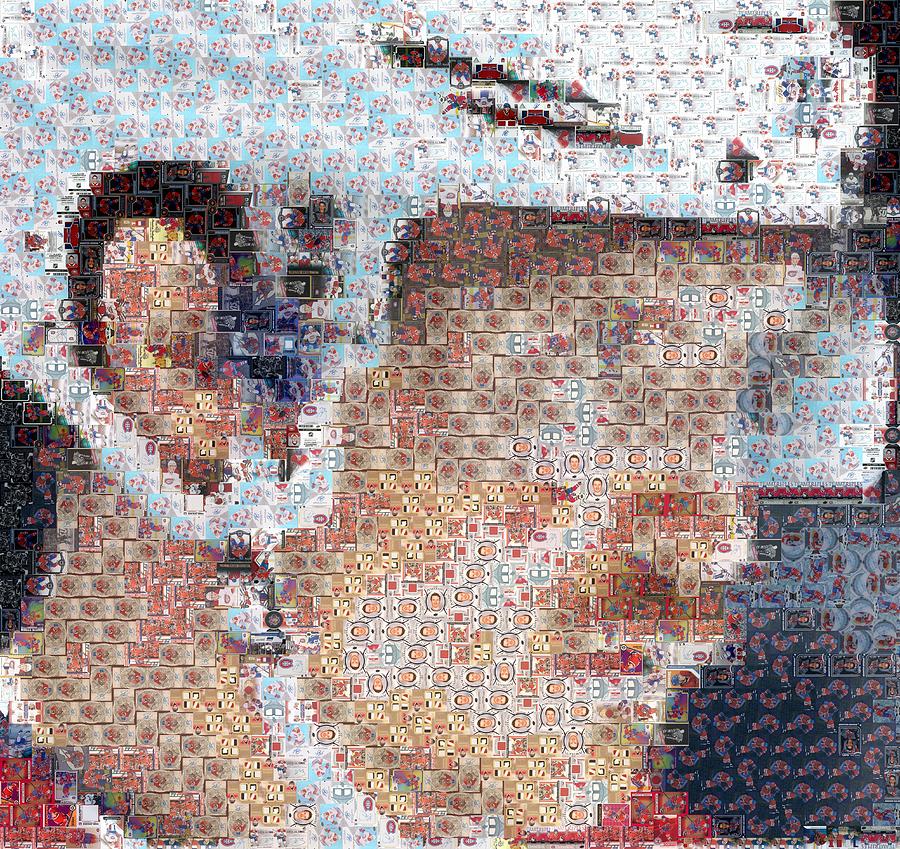 Gallaghers game face Mixed Media by Hockey Mosaics