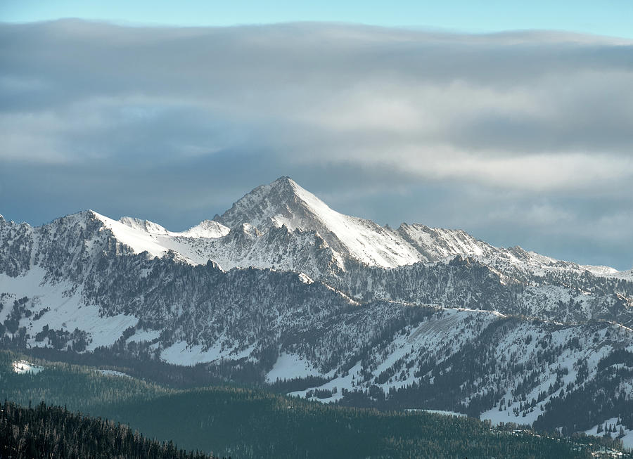 Gallatin Peak at Dawn Photograph by Andy Millard - Fine Art America