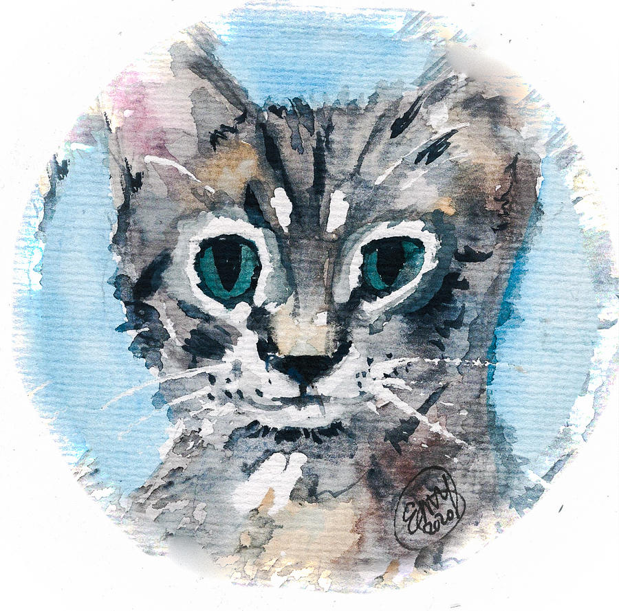 Galley Cat Painting by Eileen Backman