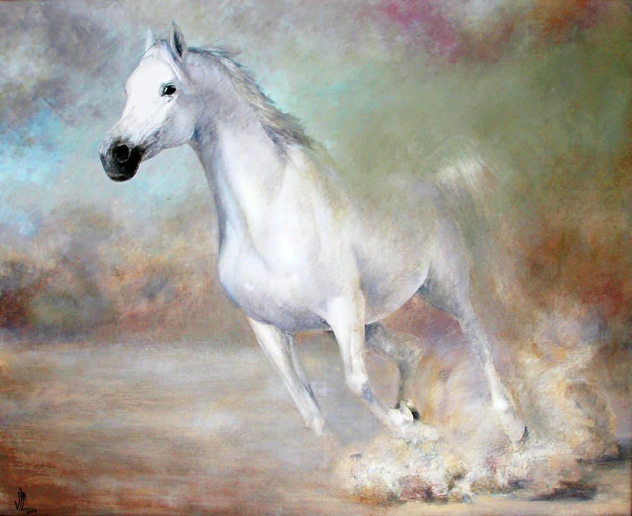 Gallop Painting by Vali Irina Ciobanu